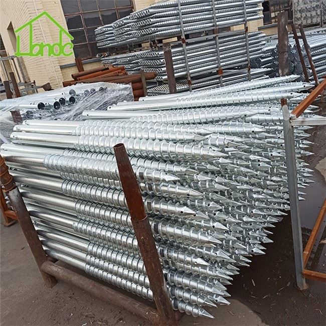 Steel Ground Screw Anchor Pole
